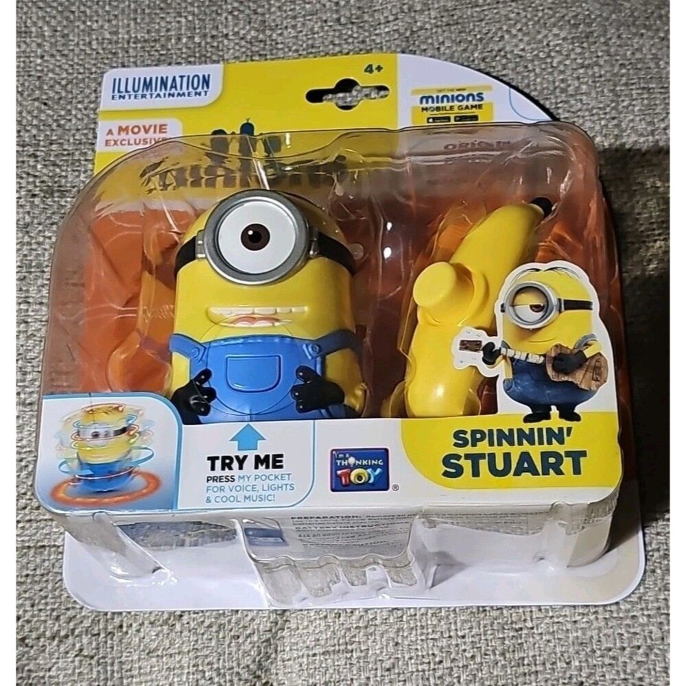 RARE Despicable Me Minions Spinnin Stuart Movie Exclusive NEW NISP